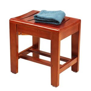 elderly bath stool, bathroom bench stool,bathtub shower chair bath bench wooden stool step,small footstool bench plant stand fishing wood stools waterproof non-slip shower stool for kitchen offic