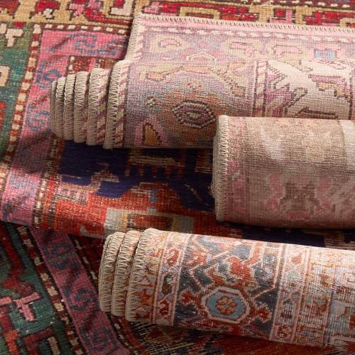 Jaipur Living, Machine Washable 4x6 Area Rug, Boho Pink/Beige Living Room Rug