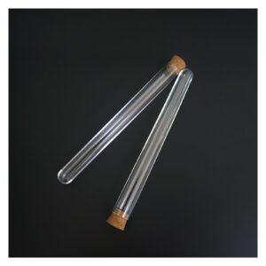 YANGHENG 20pcs 50pcs 100pcs 18x180mm Clear Plastic Test Tubes with Corks Stoppers(Size:20pcs)