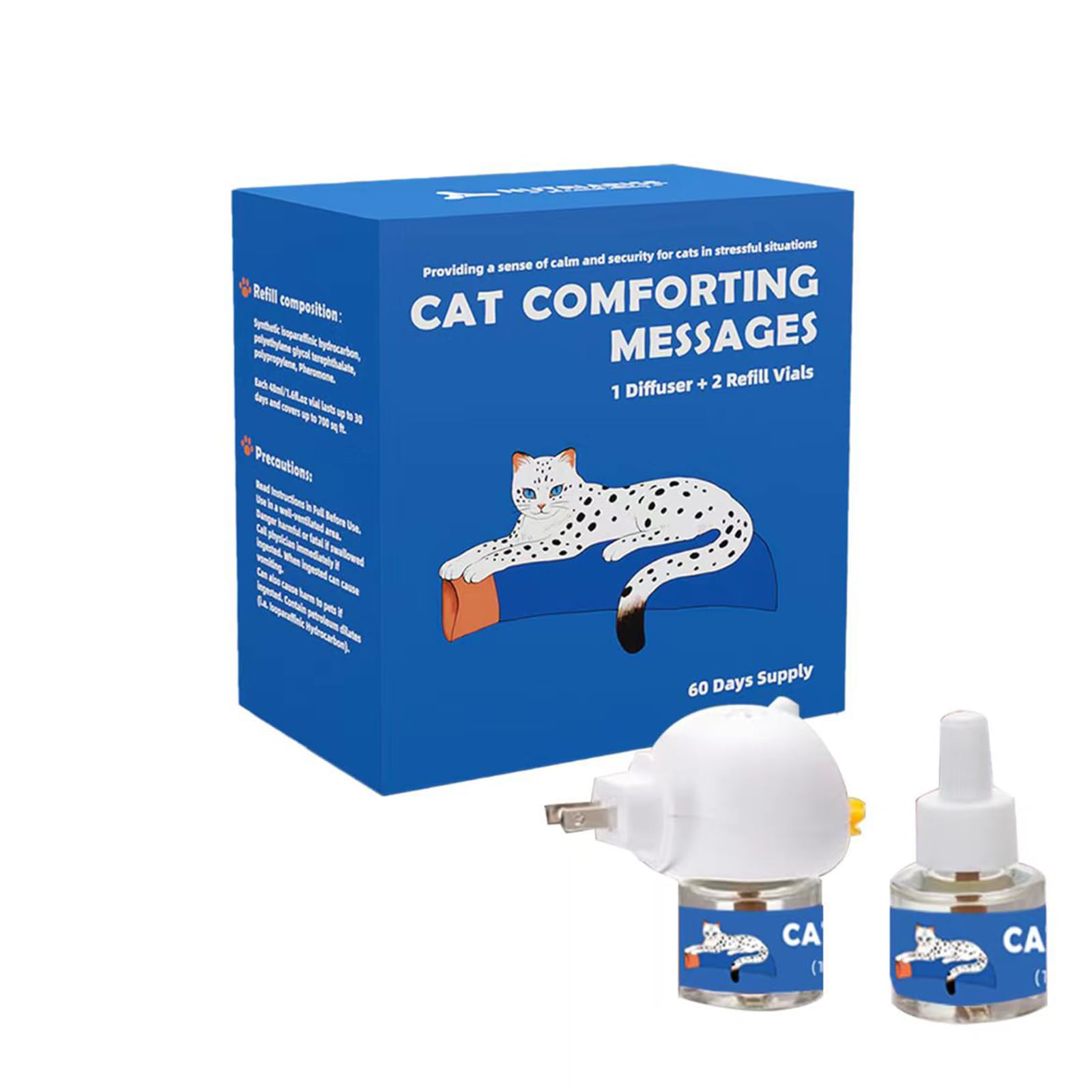 NUTRIARISE Multicat Diffuser - Cat Calming Diffuser with Cat Pheromones for Anxiety Relief - Includes Cat Calming Spray and Diffuser for Cats - Ultimate Solution for Stress-Free Home