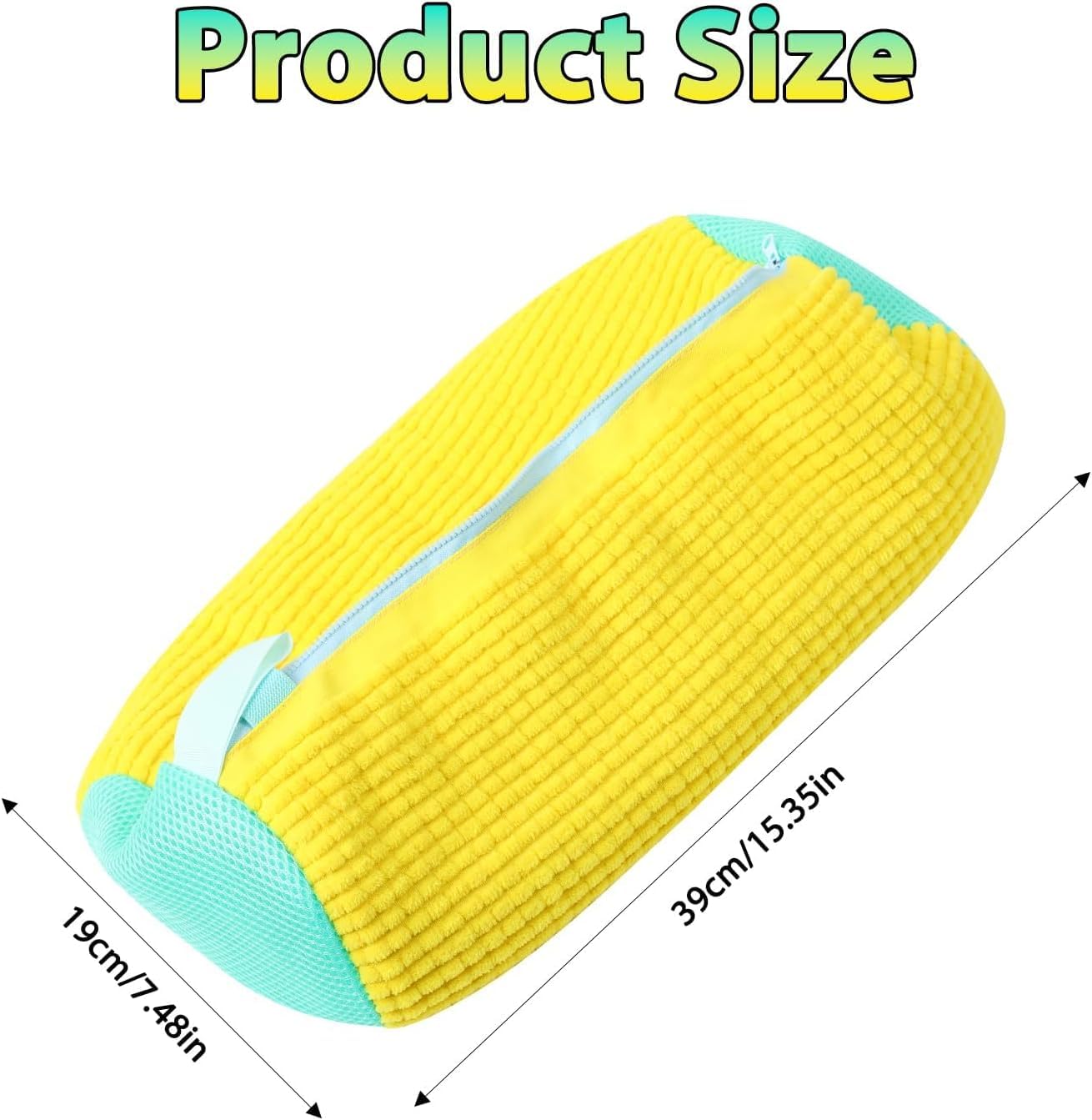 Shoe Washing Machine Bag, 2024 New Reusable Mesh Laundry Shoe Wash Bag Shoe Cleaning for All Shoes, Adjustable Shoes Laundry Bag Sneaker Washing Bag for 360° Cleaning White Shoes (Yellow)