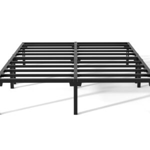 VENI HOME 14 Inch Queen Bed Frame, Heavy Duty Metal Platform Bed Frame with Dual Center Supports,No Box Spring Needed,Easy Assembly