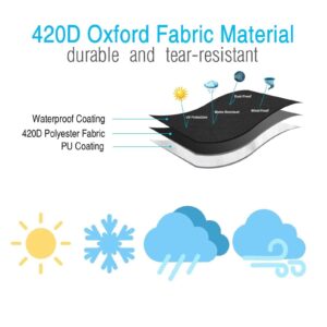 Outdoor Furniture Cover 55x28x30in/140x70x75cm /LxWxH Patio Table Cover Outdoor Furniture Heavy Duty Patio Furniture Cover/Outdoor Table Covers Weatherproof Garden Table Chair Cover Outside