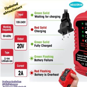 for Bauer 20V Battery Replacement Charger,Portable Mini Fast Charging Station for Bauer 20V Slide Batteries,Power Equipment Drill Battery Rapid Quick Charger,DIY Mini Charger Adapter (NOT Battery)