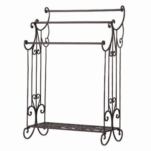 standing towel rack stand 3 tiers freestanding 35.8" h metal towel racks for bath hand towel rack stand for bathroom bedroom laundry room kitchen