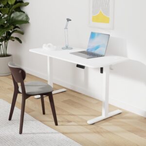 STARY Electric Standing Desk Adjustable Height Sit Stand Home Office Desk with Splice Board