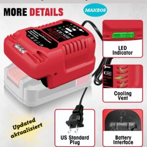 for Bauer 20V Battery Replacement Charger,Portable Mini Fast Charging Station for Bauer 20V Slide Batteries,Power Equipment Drill Battery Rapid Quick Charger,DIY Mini Charger Adapter (NOT Battery)