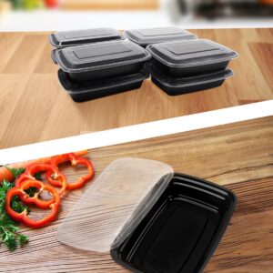 Lzerking Meal Prep Containers - 60 Pack 32oz Reusable Food Storage Containers with Lids, Extra-Thick, Disposable Bento Box, BPA-Free, Microwave, Freezer, and Dishwasher Safe