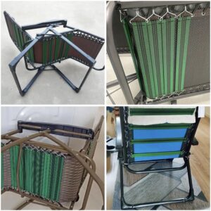 ITROLLE 3PCS Green Thicken Gravity Chair Belts Zero Gravity Chair Accessories Chair Fabric Reinforced an ti-Crack Belt for Recliners Chair Replacement Laces Cord