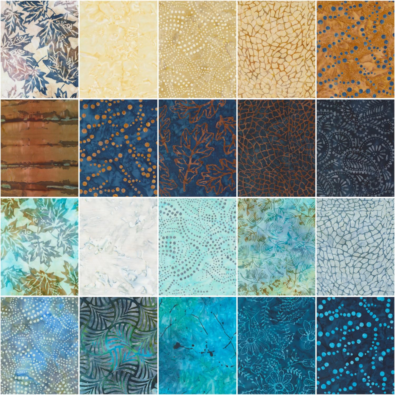 Blue Ridge Batiks Layer Cake®, 42-10" Precut Fabric Quilt Squares