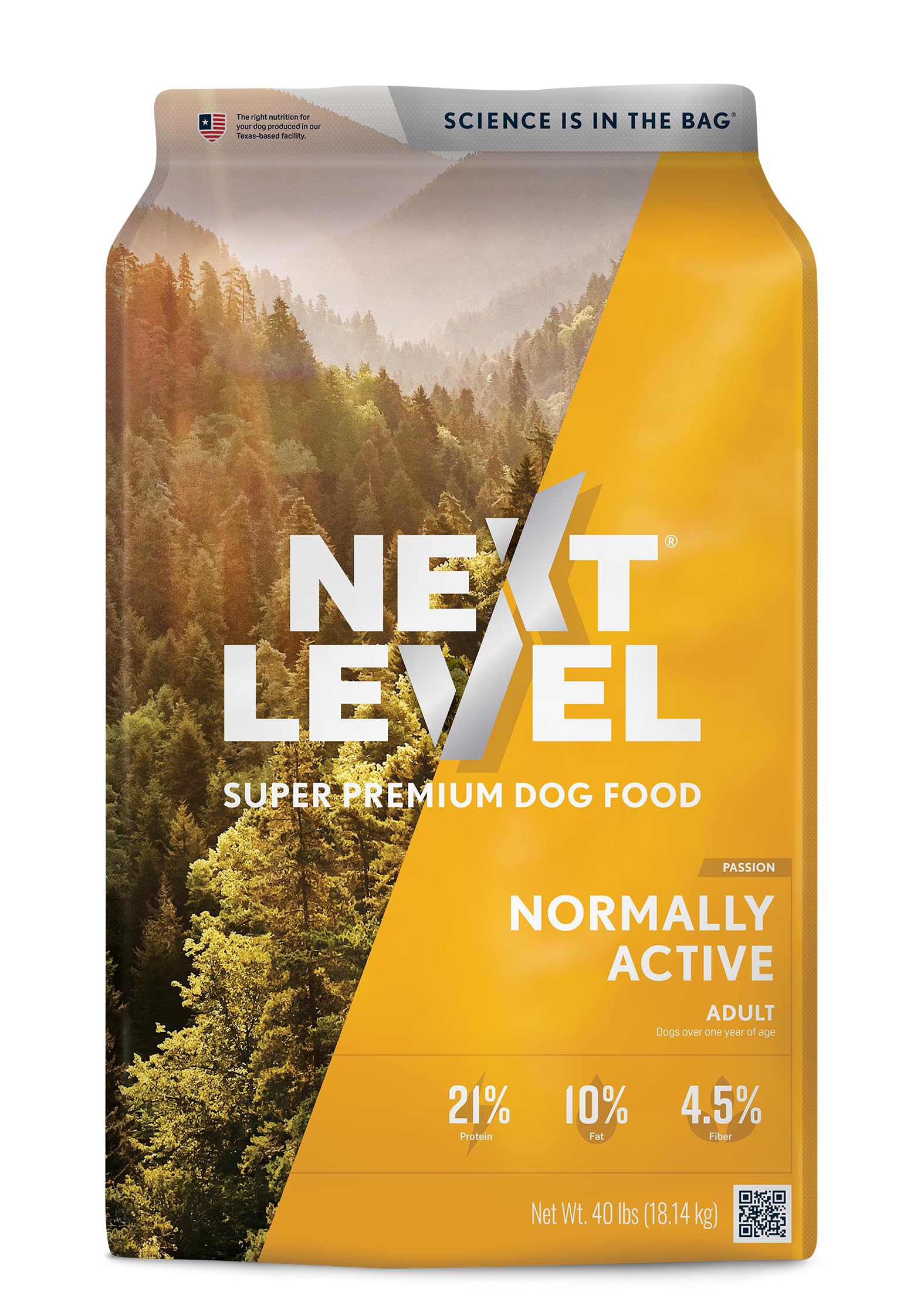 Next Level Super Premium Dog Food – Normally Active – Dry Kibble for Adult Dogs of All Breeds – 21% Protein, Beef, Pork, Fish, Chicken, Gluten Free Grains