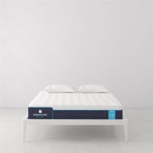 Signature Sleep Bliss 8 Inch Charcoal Cool Gel Memory Foam Mattress-in-a-Box, Medium-Firm, Certipur-US and Oeko-TEX, Queen