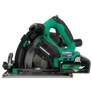 Metabo HPT 36V MultiVolt™ Cordless Circular Track Saw Kit, Includes 1-36V/4.0Ah Battery, 6-1/2-Inch Blades, Hard Case, 2-19/32-Inch Cutting Depth, Lifetime Tool Warranty, C3606DPA