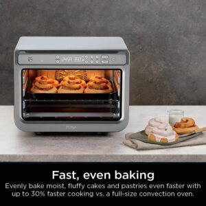 Ninja Prestige Smart XL with Pro Cook System 10-in-1 Air Fry Digital Countertop Convection Toaster Oven with Air Fry, Air Roast, Broil & Bake, Pro Cook Thermometer, 1800 Watts, Stainless Steel, DT551