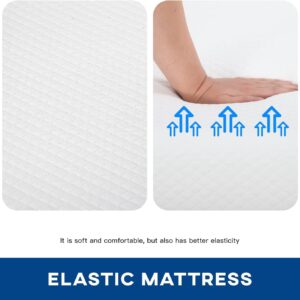 MKDLUFEI 12 Inch Full Size Mattress, Full Mattress, Gel Memory Foam Mattress, Mattress Full Size with Cover for a Cool Sleep & Pressure Relief, Memory Foam Mattress Full, CertiPUR-US Certified, White