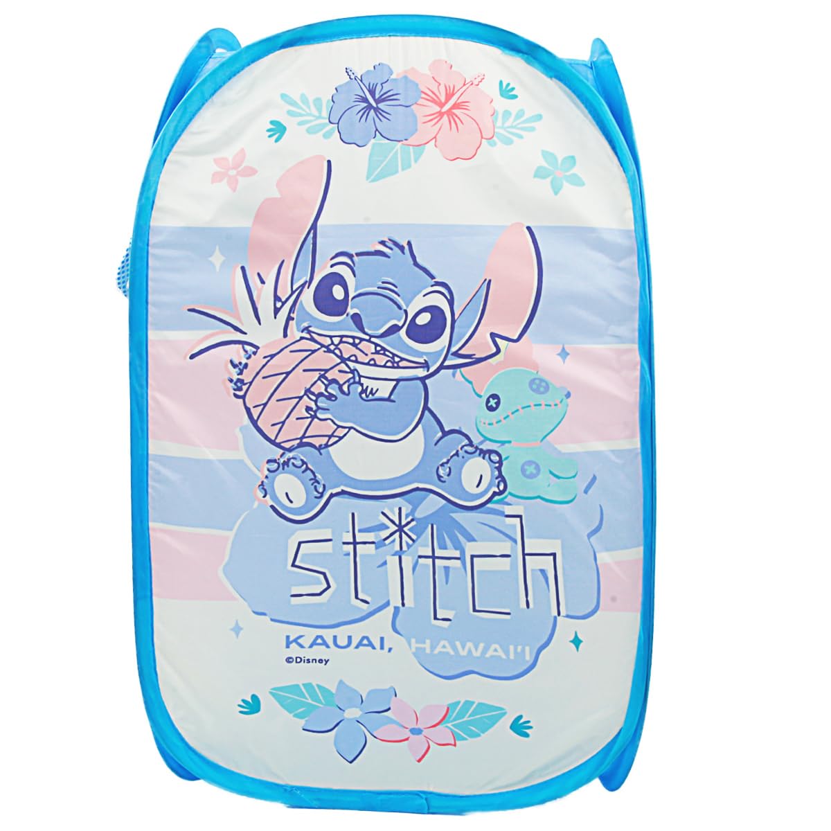 Cartoon Hamper Anime Pop Up Hamper with Multiple Patterns Laundry Hamper for Kids (Stitch)