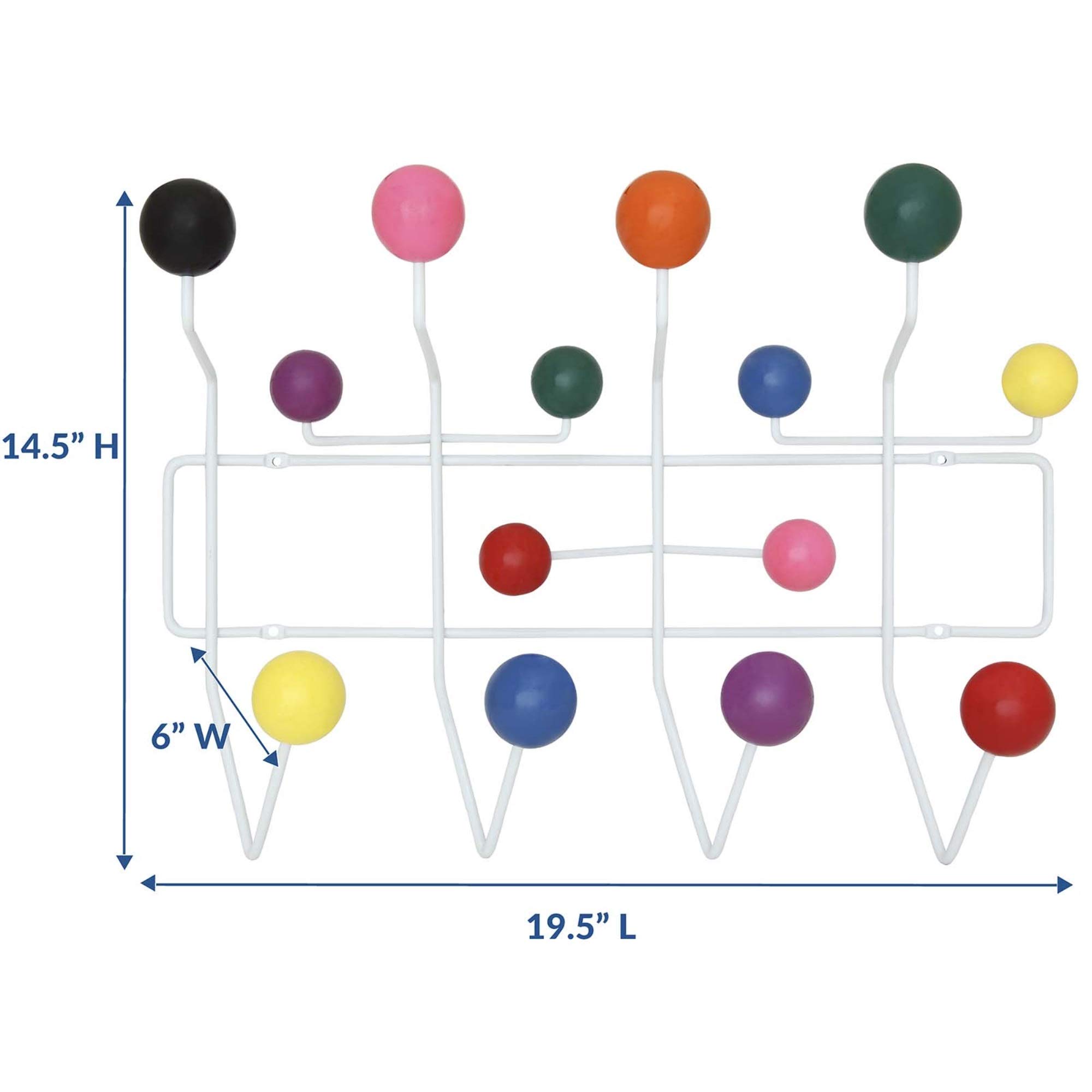 Yardlio Gumball Coat Rack: Colorful, Fun & Functional | Add Whimsy to Your Space