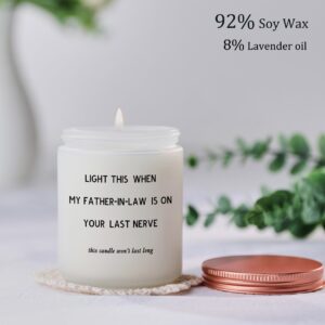 Mother in Law Gifts- Birthday Mothers Day Christmas Gifts for Mother in Law from Daughter in Law- Funny Mother in Law Wedding Gifts from Son in Law- Candle Gifts for Boyfriends Mom