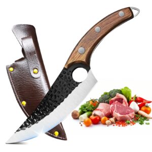 choies kitchen chef knife,japanese chef knife with sheath butcher for cooking,chopping knife,damascus kitchen knife for home,camping,bbq,christmas gift knife