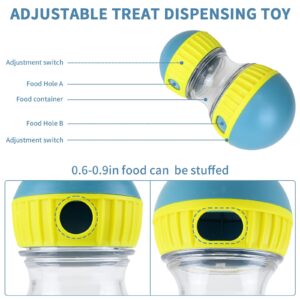 ADKYSL Treat Dispensing Dog Toys, Interactive Dog Toy to Keep Dogs Busy, Suitable for Large, Medium, and Small Dogs (Green)