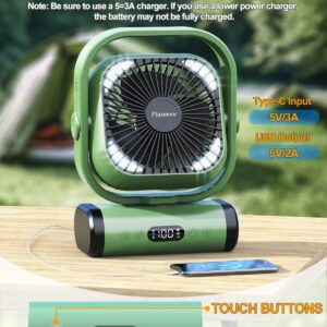 30000mAh Portable Fan Rechargeable with Remote & Oscillating,Battery Operated Fans with Lantern & Timers,Rechargeable Fan for Bedroom,Dorm,Bedside,Small Cordless Fan for Camping,Outdoor,Power Outages