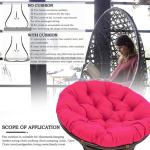 ADDALLAN Papasan Chair Cushion Only,Indoor/Outdoor/Garden Papasan Round Cushion Water Resistant Cushion Poly Rattan Armchair Hanging Chair Pillow Soft/Comfortable papasan Chair Cushion (C,28x28in)