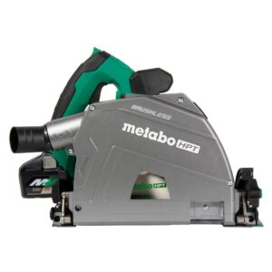 metabo hpt 36v multivolt™ cordless circular track saw kit, includes 1-36v/4.0ah battery, 6-1/2-inch blades, hard case, 2-19/32-inch cutting depth, lifetime tool warranty, c3606dpa