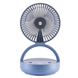 portable fan for travel i 7 inch small foldable desk fan rechargeable air circulator i 180° oscillating battery powered powerful personal fan for beside office desktop rv dorm cooling