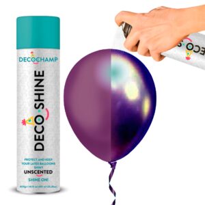 decoshine balloons spray shineon 600ml/20.28 oz brightest instant shine aerosol