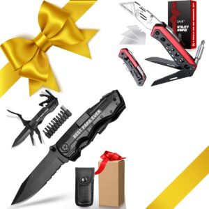 father’s day gifts, dad gifts+papa gifts, utility knife+best papa ever multitool