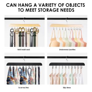 Aurabite 20 Hooks Hanger Space Saving-Closet Organizers and Storage-Tank Top-Bra-Pants Hangers-Clothes Organizer-Dresser Organizer-Skirt Hangers-Hangers with Clips-Legging Organizer for Closet