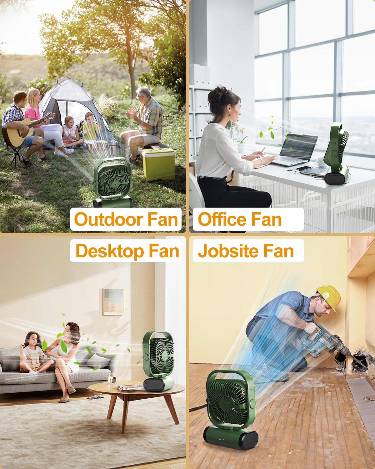 30000mAh Portable Fan Rechargeable with Remote & Oscillating,Battery Operated Fans with Lantern & Timers,Rechargeable Fan for Bedroom,Dorm,Bedside,Small Cordless Fan for Camping,Outdoor,Power Outages