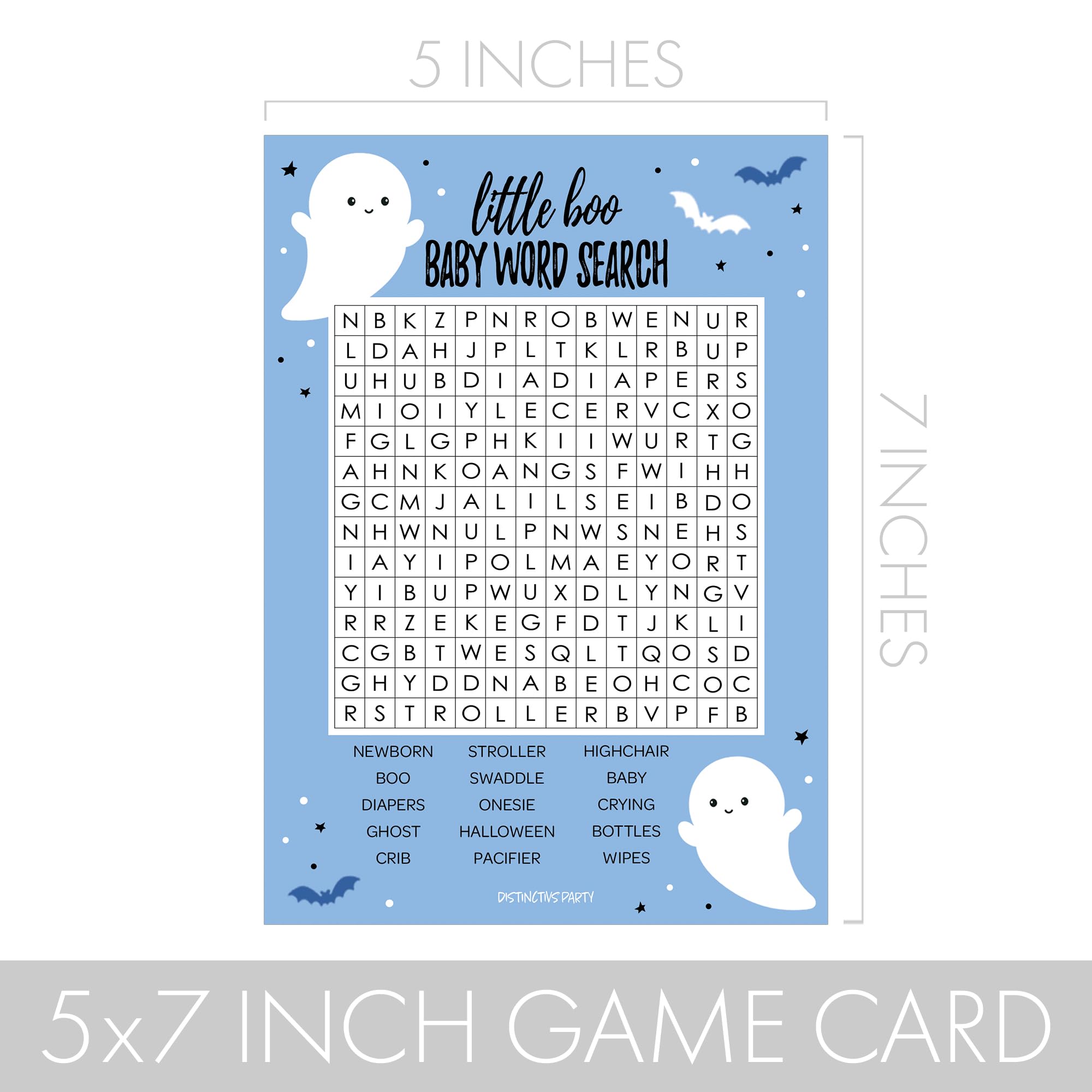 Blue A Little Boo is Almost Due Boy Baby Shower Game Pack, Emoji - Word Search - Who Know Mom Best - Pregnancy Match - 20 Guests, Halloween Baby Shower (4 Game Value Pack 2)