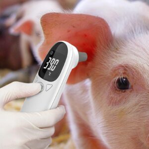 Generic Pet Thermometers - Vet Tech Thermometers, Waterproof Accurate Fever Detection Device, Pet Supplies Veterinary Thermometers, High-Precision, Double Mode Design for Pigs, Cows, white