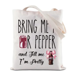 zjxhpo soda tote bag soda addict reusable grocery shopping bag vodka drinker shoulder bag soda drinking lover gift (pretty tote)