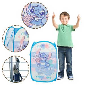 Cartoon Hamper Anime Pop Up Hamper with Multiple Patterns Laundry Hamper for Kids (Stitch)