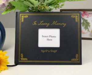 raxifu funeral guest book, 8”x10” memory book for funeral, 126 pages guest book for memorial service, celebration of life guest book