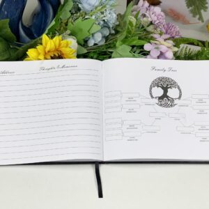 RAXIFU Funeral Guest Book, 8”x10” Memory Book for Funeral, 126 Pages Guest Book for Memorial Service, Celebration of Life Guest Book