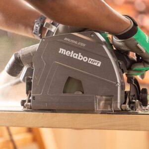 Metabo HPT 36V MultiVolt™ Cordless Circular Track Saw Kit, Includes 1-36V/4.0Ah Battery, 6-1/2-Inch Blades, Hard Case, 2-19/32-Inch Cutting Depth, Lifetime Tool Warranty, C3606DPA