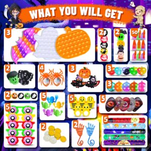 800pcs Halloween Party Favors for Kids Fidget Toys Pack Bulk Prize Box Treasure Box Goodie Bag Stuffers Carnival Prizes Classroom Rewards Fillers for Kids