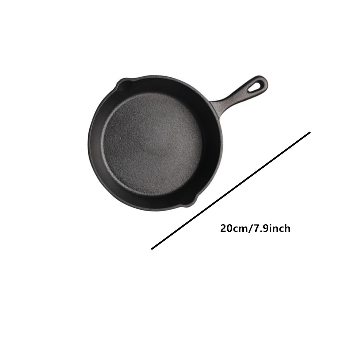 AISIBO 4 Inch Small Cast Iron Skillet, Pre Seasoned Mini Cast Iron Skillet, Camping Nonstick Frying Pan for Baked Brownie, Cookie, Egg Cakes Pan (Black)