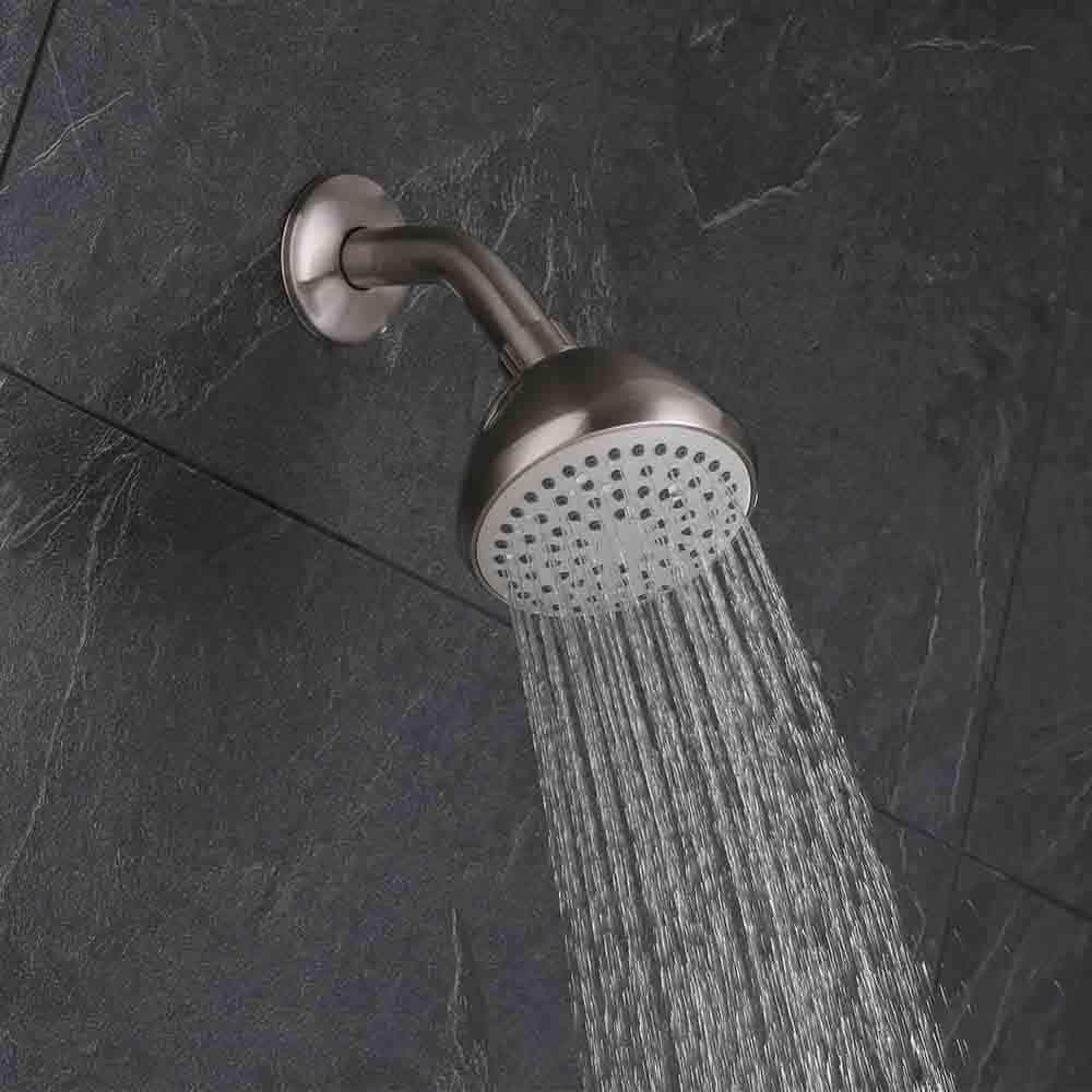 Galim Shower Set with Trim Set, Shower Head & Faucet Set Complete with Valve Shower Fixtures, Tub and Shower Trim Kit, Heavy Duty Stainless Steel Body, Brass Cartridge, Single Handle, Satin Nickel