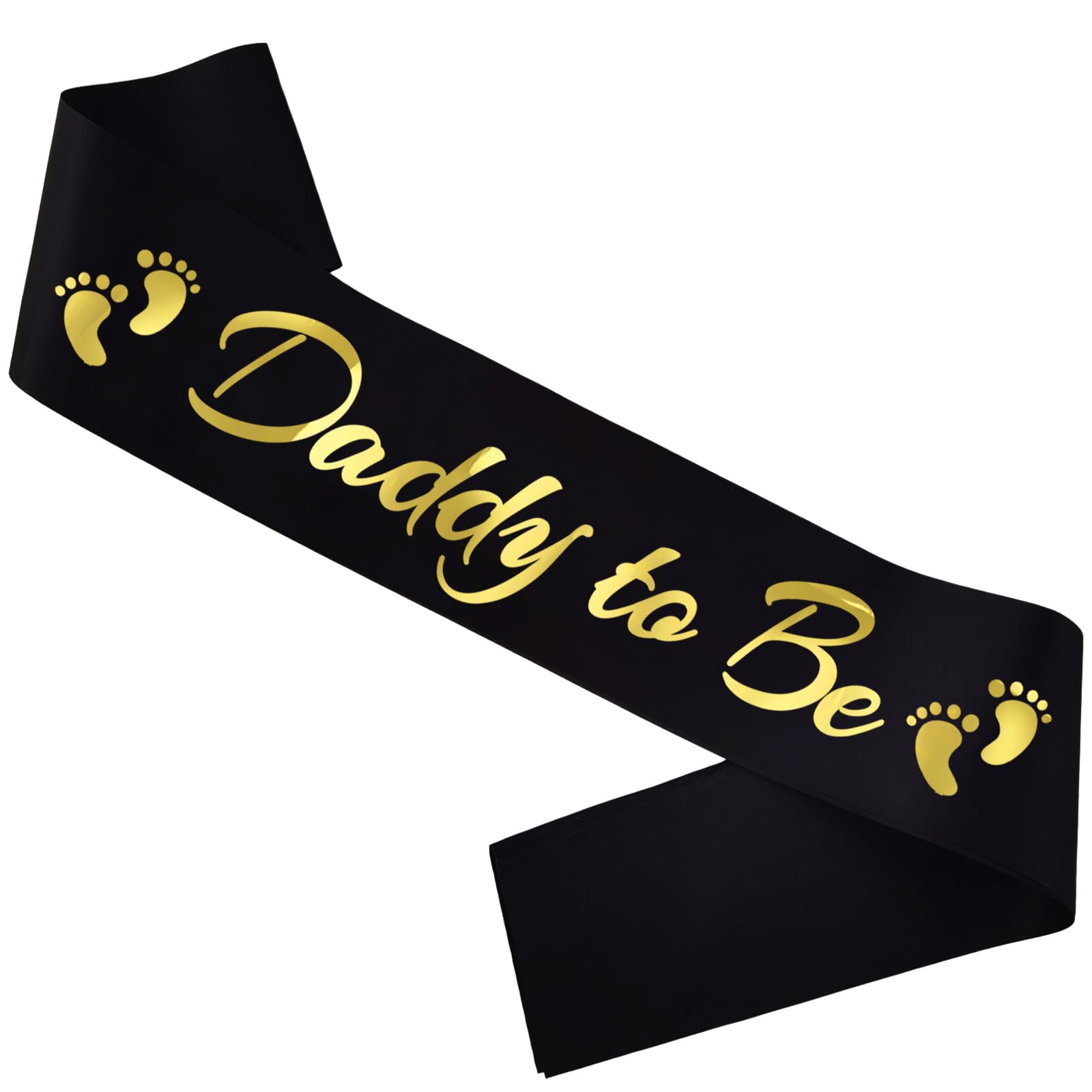 2pcs Mommy to Be and Daddy to Be Sash, Maternity Photo Prop Sash for New Mom Dad Baby Shower Party Gender Reveal Supplies Decorations, Black+White