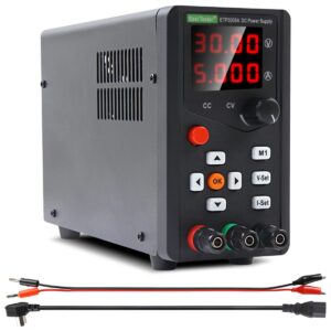 GALOOK DC Power Supply Variable, High Precision Bench Power Supply with Memory Storage, Variable Power Supply with Encoder Knob, 4-Digit LED Display Adjustable Regulated lab Power Supply