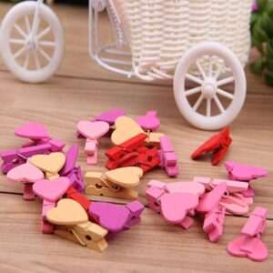 Generic Fashion Cute Amusing Mini Wooden Craft Clips Clothespin Photo Paper Peg Pin