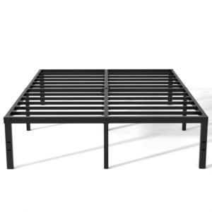 VENI HOME 16 Inch Full Bed Frame, Metal Platform Bed Frame with Steel Slats, Storage Space Under Frame, Easy to Assemble, No Box Spring Needed