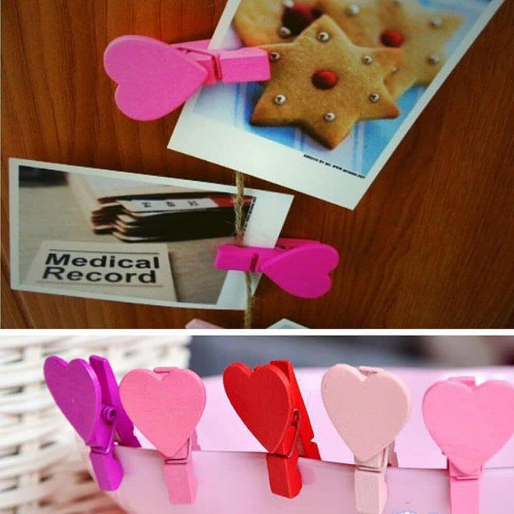 Generic Fashion Cute Amusing Mini Wooden Craft Clips Clothespin Photo Paper Peg Pin