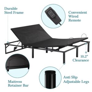 HOOMIC Queen Electric Adjustable Bed Base Frame