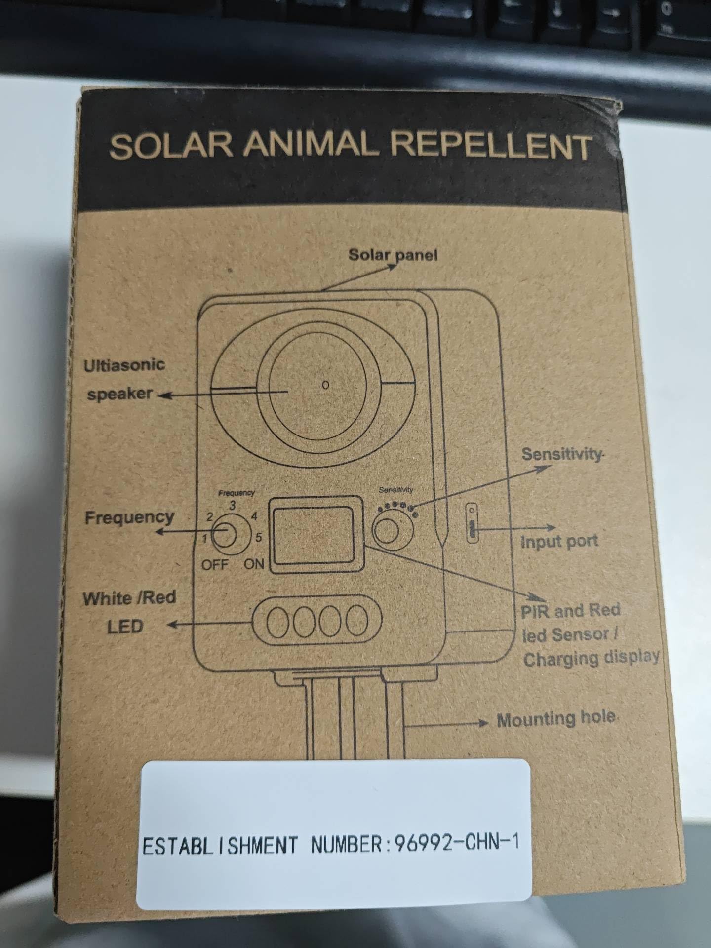 Upgraded Deer Repellent Devices Animal Repellent Outdoor Solar Ultrasonic Animal Repeller with Motion Sensor Animal Deterrent to Keep Dog Raccoon Cat Coyote Skunk Squirrel Rabbit Out of Yard Farm