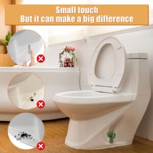 2pcs Toilet Bolt Caps, Ceramic Cute Cactus Covers Toilet Bolts Toilet Bolt Covers Easy installation Toilet Bowl Caps Set for Bathroom Decor